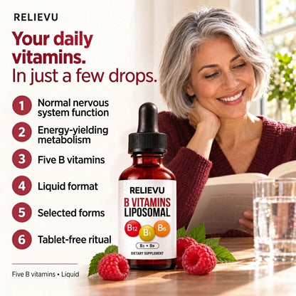 Vitamin B Complex Liquid Drops – B12, Folate & Daily Energy Support