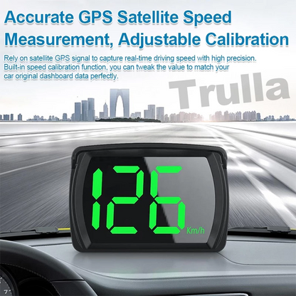 Car Digital HUD Speedometer – 3-Inch OLED GPS Speed Meter with USB Connection