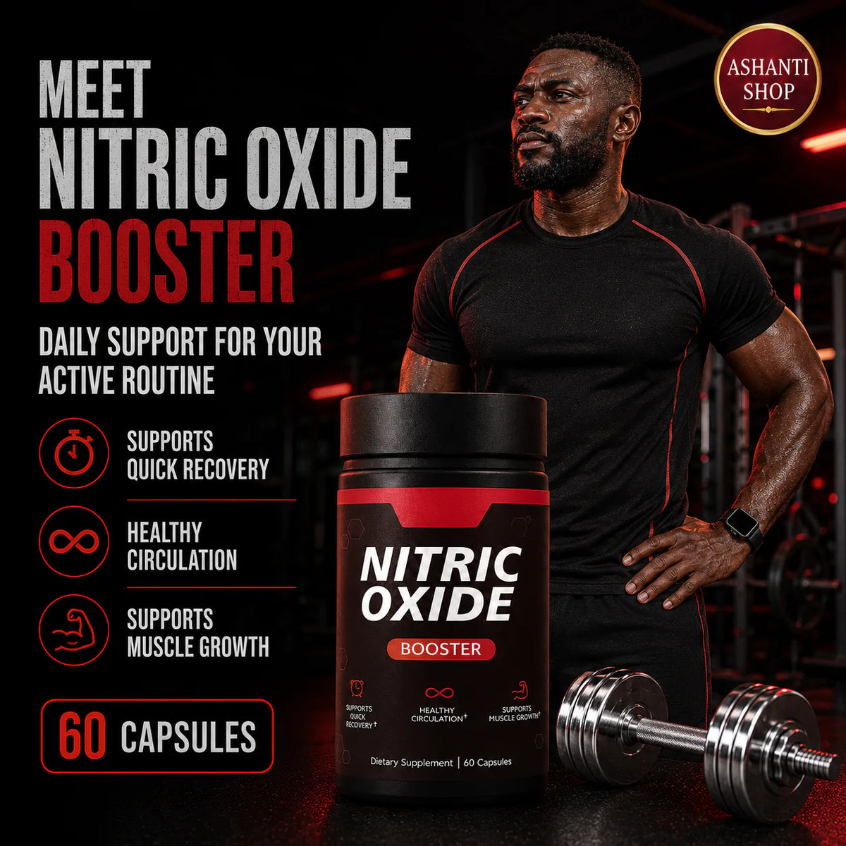 NITRIC OXIDE BOOSTER — TRAIN HARD. RECOVER SMART. STAY CONSISTENT