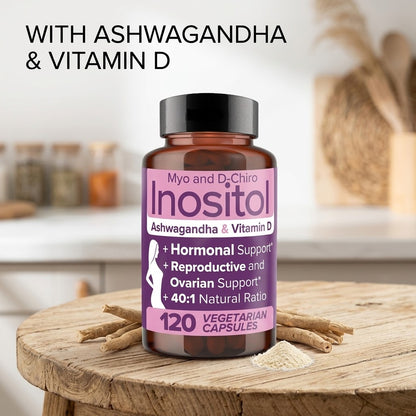 Myo & D-Chiro Inositol with Ashwagandha and Vitamin D – Women's Wellness Capsules