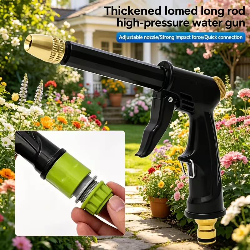 High-Pressure Water Spray Gun – Multi-Purpose Garden Watering & Car Wash Nozzle