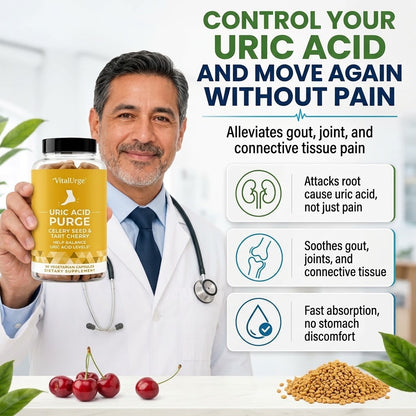 Celery Seed &  Tart Cherry Capsules – Herbal Daily Wellness & Uric Acid Support Supplement