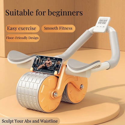 Automatic Rebound Abdominal Exercise Wheel – ABS PVC Elbow Support Roller for Yoga