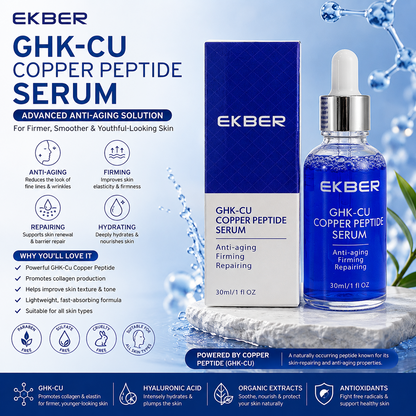 Blue Copper Peptide Serum -I Anti-Aging Facial Serum for Firming & Smoother Skin