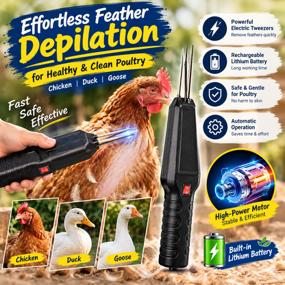 Rechargeable Poultry Electric Depilator – Automatic Feather Removal Tool