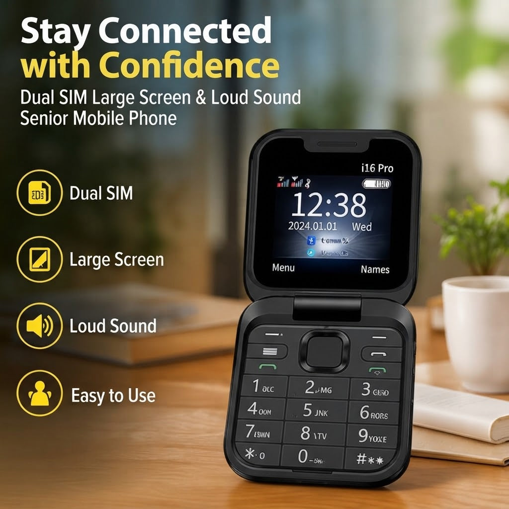 Senior Mobile Phone – Dual SIM Large Screen & Loud Sound