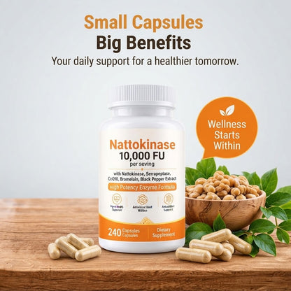 Liposomal Nattokinase Capsules – High-Potency Circulation Support