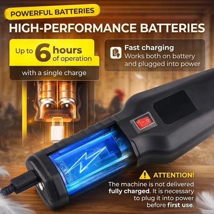 Rechargeable Poultry Electric Depilator – Automatic Feather Removal Tool