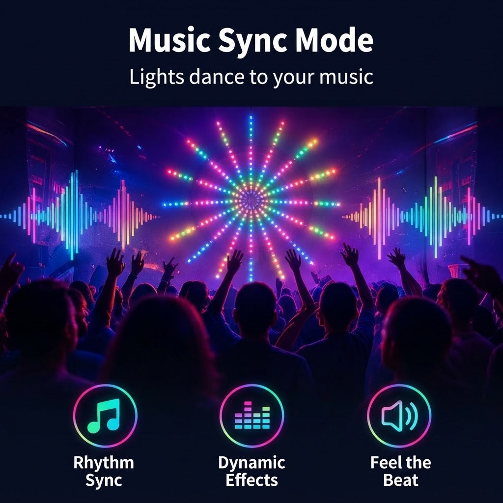 RGB Fireworks LED Lights – USB Remote Control Strip Lights