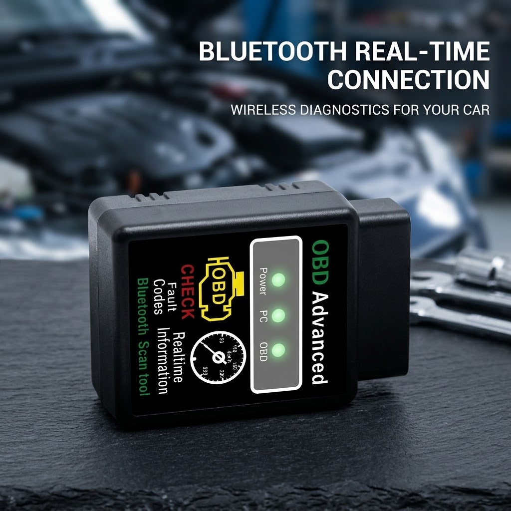 Bluetooth OBD2 Scanner – Wireless Car Diagnostic Code Reader & Auto Fault Detector