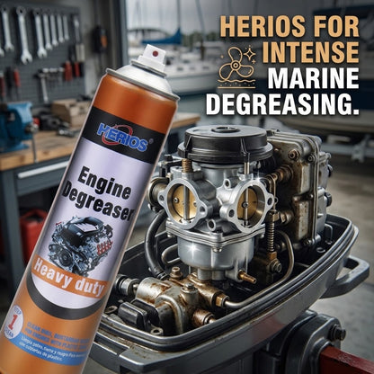 HERIOS Heavy-Duty Engine Degreaser – Auto Parts Cleaning Spray