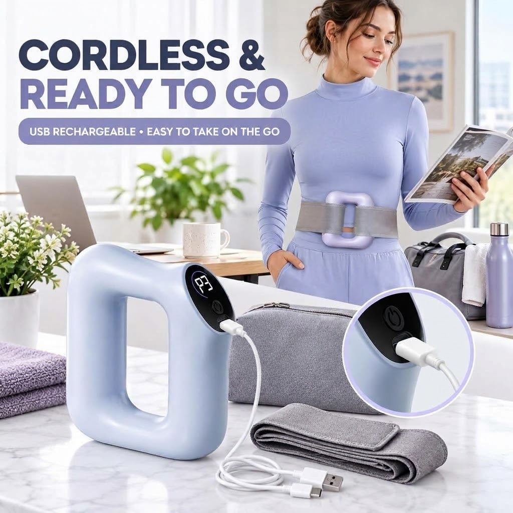 Electric Massage Ring with Belt – 5-Speed Body Massager