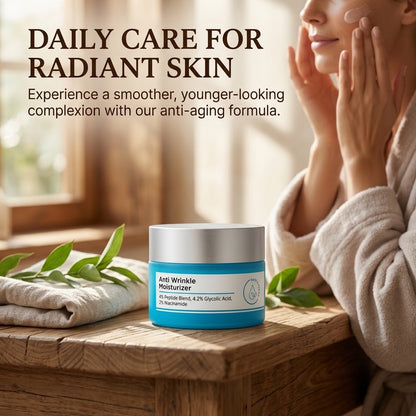 Glyco-Peptide Anti-Wrinkle Day Cream – Hyaluronic Acid, Glycolic Acid & Vitamin E Moisturizer