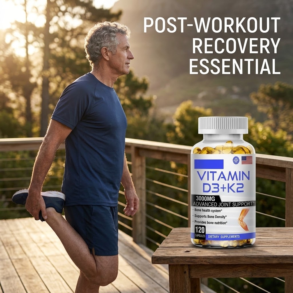 Vitamin D3 + K2 Softgels – Bone & Joint Wellness Support
