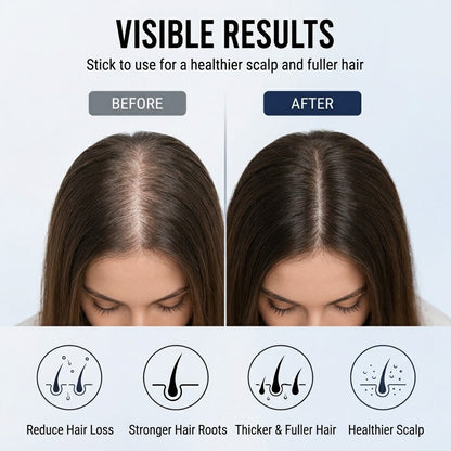 Electric Scalp Massage Comb – Vibration LED Light & Spray