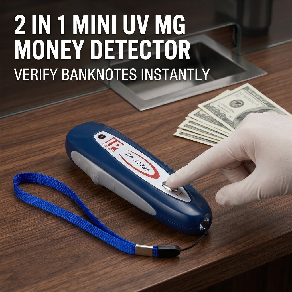 2-in-1 Mini UV Money Detector – Counterfeit Note Checking Tool