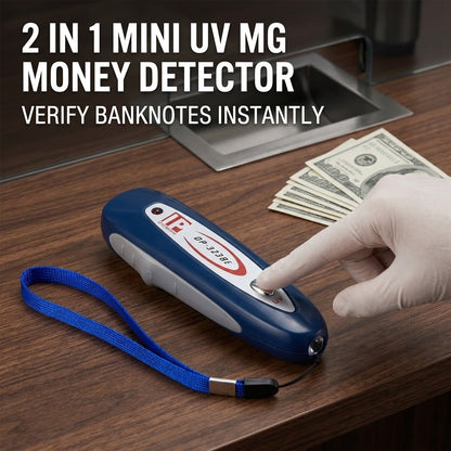 2-in-1 Mini UV Money Detector – Counterfeit Note Checking Tool
