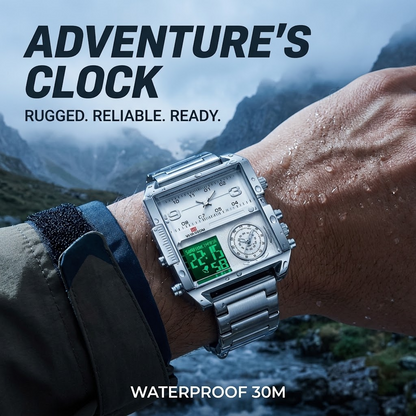 Men’s Sport Digital Watch – 30M Water-Resistant Multifunction watch with Alarm & Stopwatch