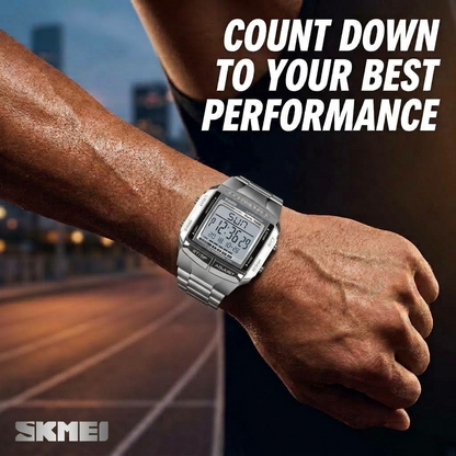 SKMEI Men’s Digital Fashion Watch – Waterproof Sporty Wristwatch for Men