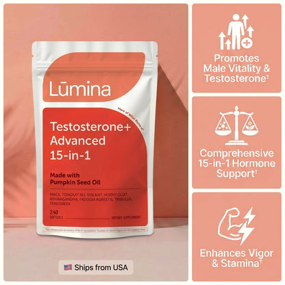Testosterone+ Advanced 15-in-1 Men's Vitality Softgels