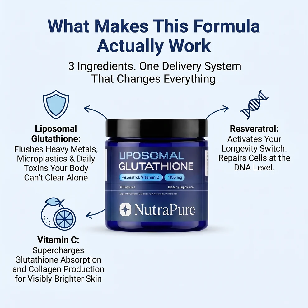 Liposomal Glutathione & Resveratrol – Antioxidant Formula with Vitamin C, Selenium & B2