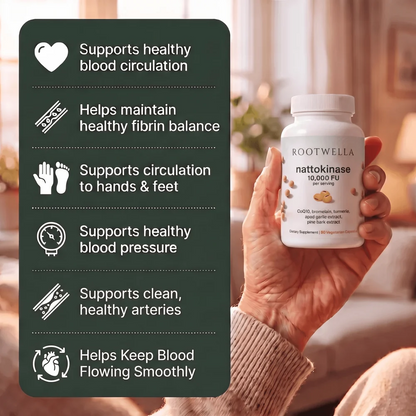 Nattokinase 10,000 FU Capsules – Circulation Support Supplement