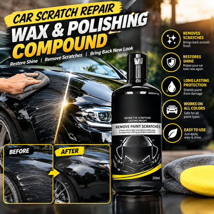 Scratch Repair Wax & Polishing Compound – Paint Surface Scratch Remover & Shine Restorer