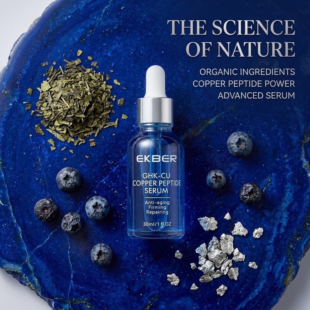 Blue Copper Peptide Serum -I Anti-Aging Facial Serum for Firming & Smoother Skin