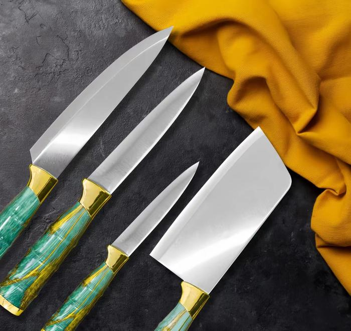 Japanese-Style Stainless Steel Knife Set – 6-Piece Kitchen Gift Box