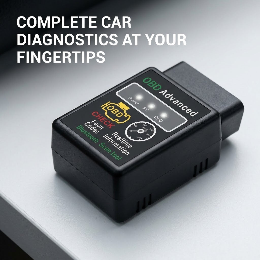 Bluetooth OBD2 Scanner – Wireless Car Diagnostic Code Reader & Auto Fault Detector