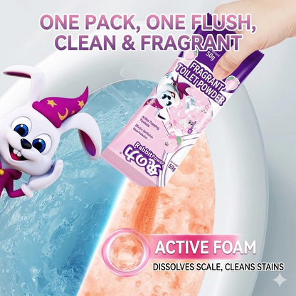 Pink High-Foam Toilet Cleaning Powder – Automatic Toilet Bowl Cleaner