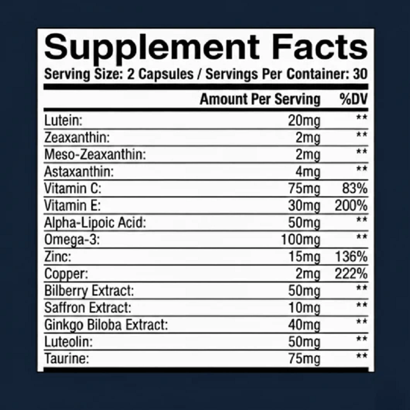 15-in-1 Advanced Eye Health Supplement Capsules