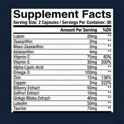 15-in-1 Advanced Eye Health Supplement Capsules
