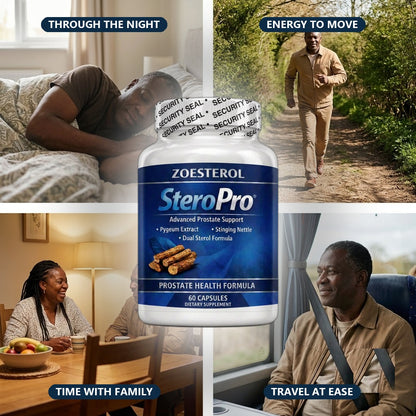 SteroPro Dual Sterol Prostate Formula – Pygeum Extract & Stinging Nettle Support, 60 Capsules