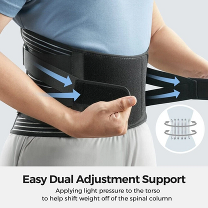Lumbar Support – Adjustable Lower Back Support Belt for Work, Daily Wear & Comfort