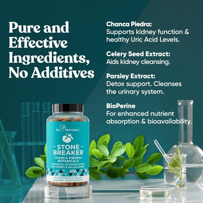Natural Stone Breaker – 60 Vegetarian Soft Capsules for Urinary & Daily Wellness