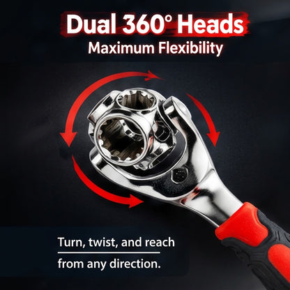 360-Degree Universal Ratchet Wrench – 1/2-Inch Drive